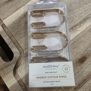 Hearth & Hand Brass Finish Shower Curtain Rings